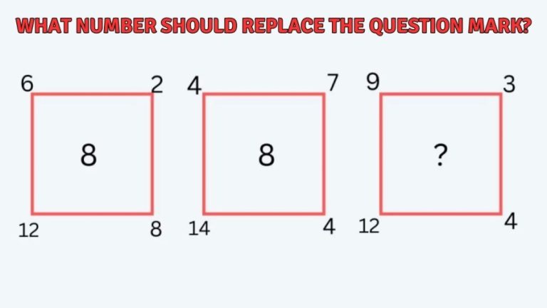 Brain Teaser – What Number Should Replace the Question Mark? Tricky Math Puzzle