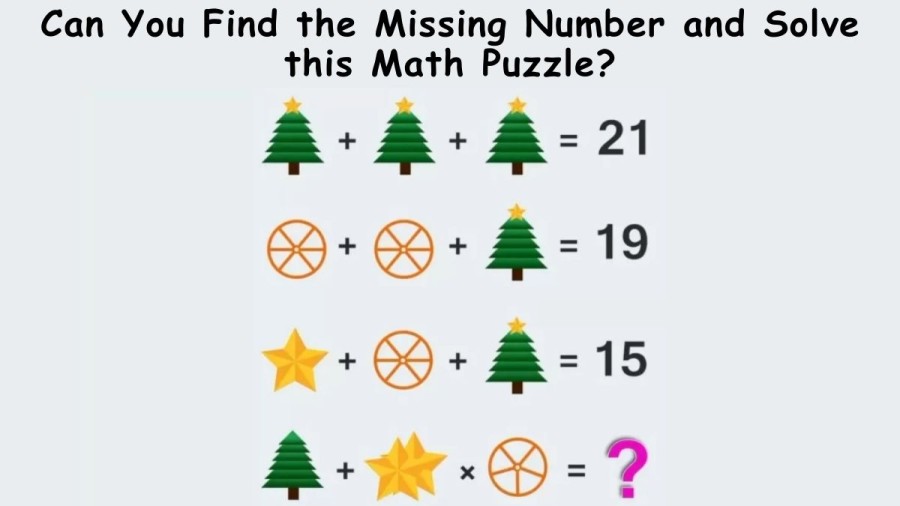 Brain Teaser for Genius Minds – Can You Find the Missing Number and Solve this Math Puzzle?