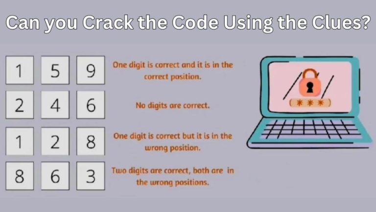 Brain Teaser for Genius Minds – Can you Crack the Code Using the Clues?