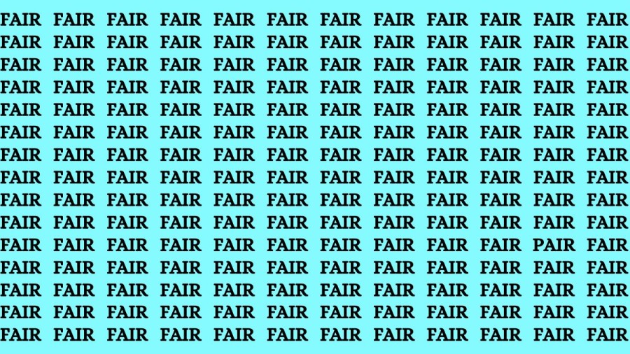 Brain Test: Can You Find Pair among Fair in 25 Secs?