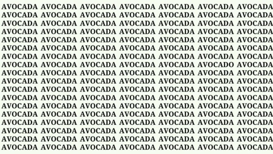 Can You Find Avocado Among Avocada in 22 Secs? Explanation And Solution To The Optical Illusion Eye Test