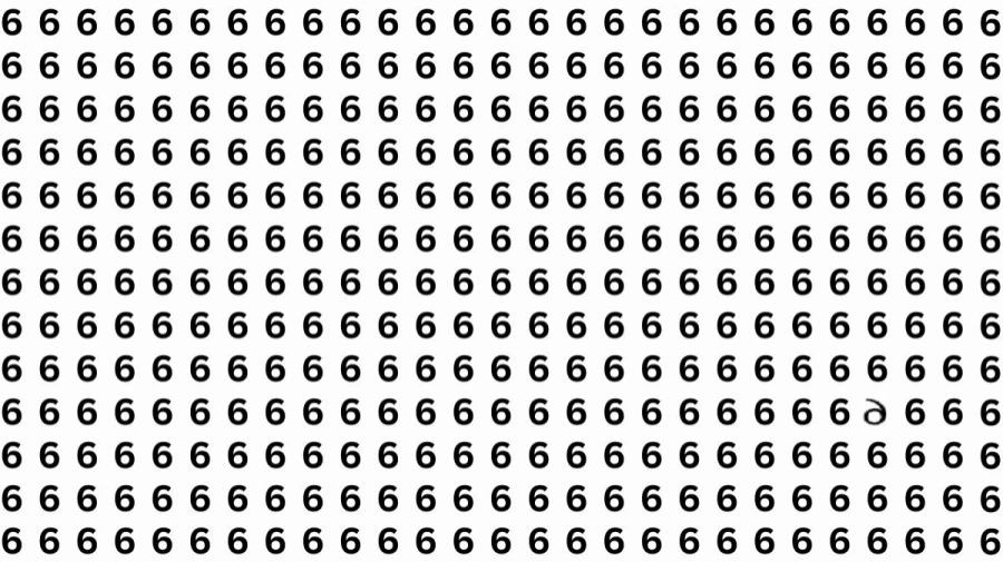 Can You Find the Inverted ‘6’ in this Image within 10 Seconds? Explanation and Solution to the Optical Illusion