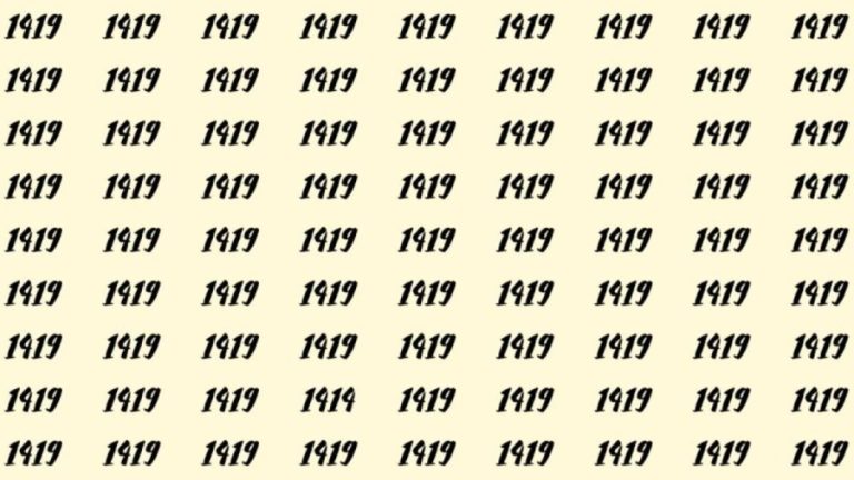 Can You Spot 1414 among 1419 in 30 Seconds? Explanation and Solution to the Optical Illusion