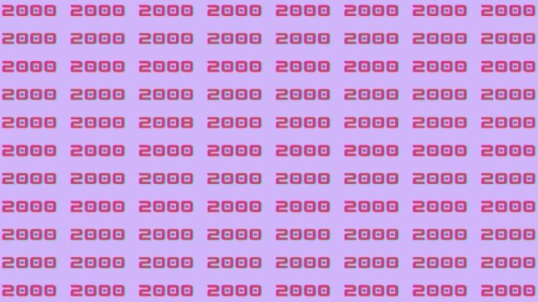 Can You Spot 2008 among 2000 in 15 Seconds? Explanation and Solution to the Optical Illusion