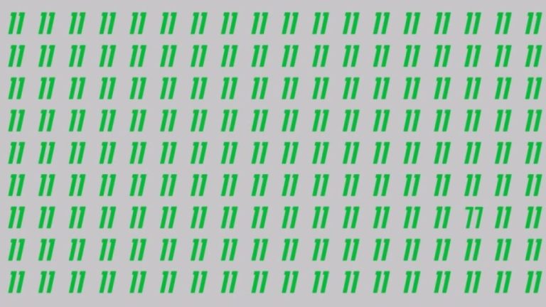 Can You Spot 77 among 11 in 12 Seconds? Explanation and Solution to the Optical Illusion