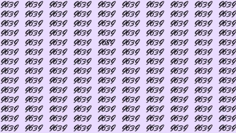 Can You Spot 9689 among 9639 in 12 Seconds? Explanation and Solution to the Optical Illusion