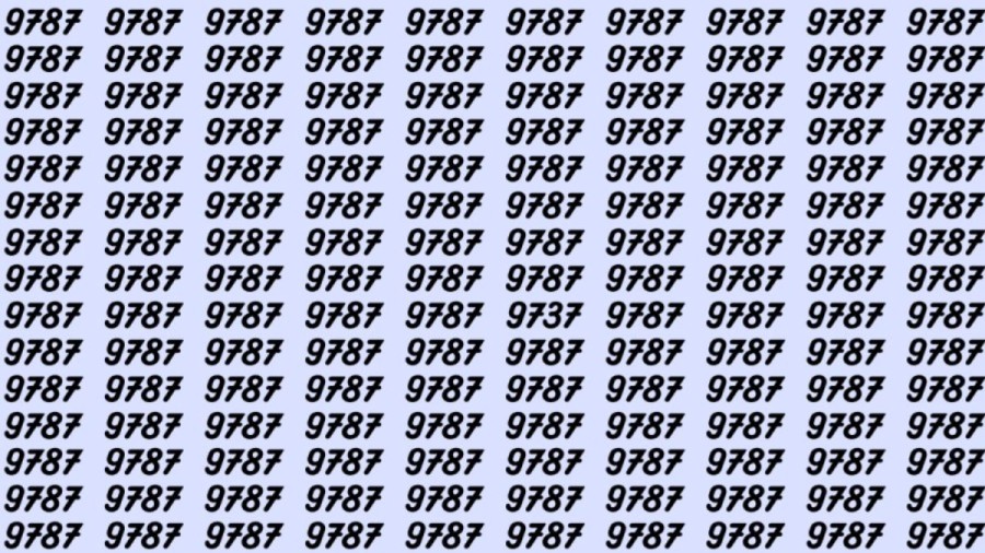 Can You Spot 9737 among 9787 in 5 Seconds? Explanation and Solution to the Optical Illusion