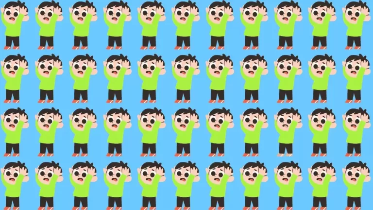 Can you Pick the Odd Boy in this Optical Illusion