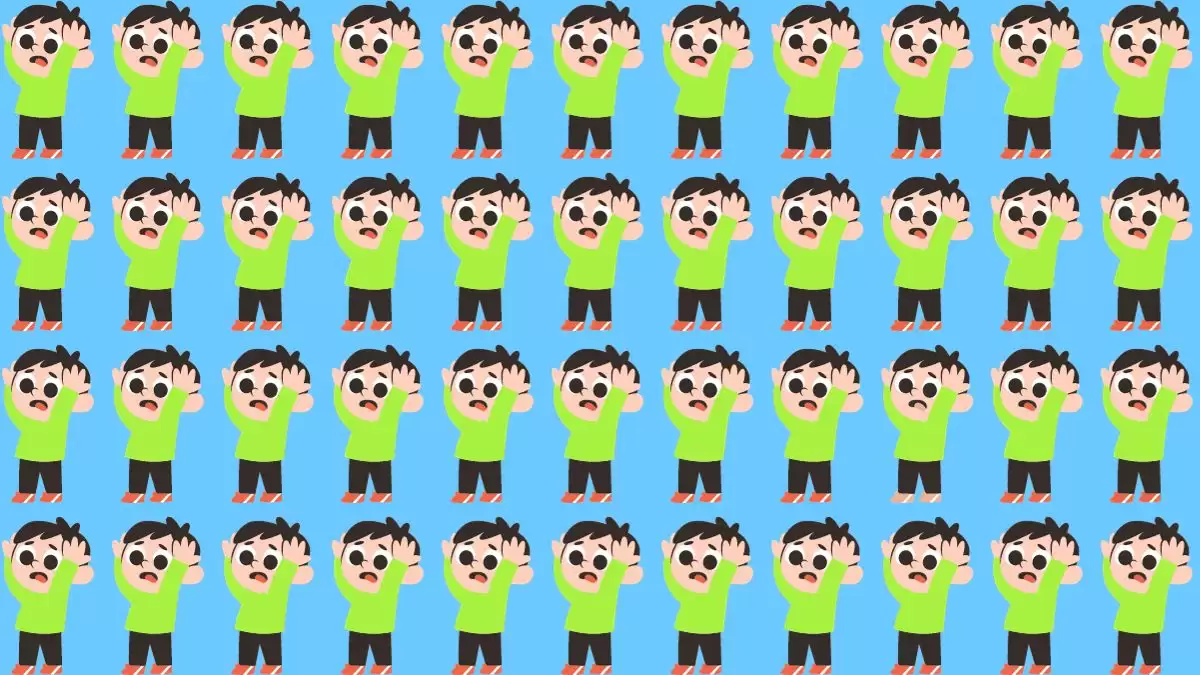 Can you Pick the Odd Boy in this Optical Illusion