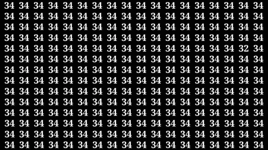 If you have Eagle Eyes Find the Number 32 among 34 in 15 Secs | Observation Skill Test