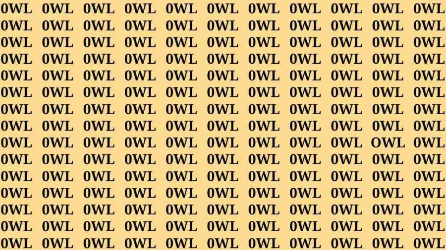 If you have Eagle Eyes Find the Word Owl in 18 Secs | Observation Brain Test