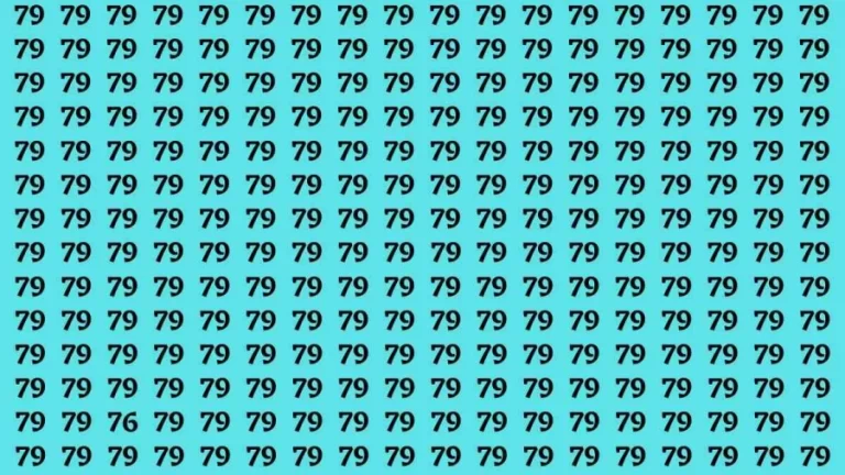 If you have Eagle Eyes Find the number 76 among 79 in 12 Secs | Observation Brain Test