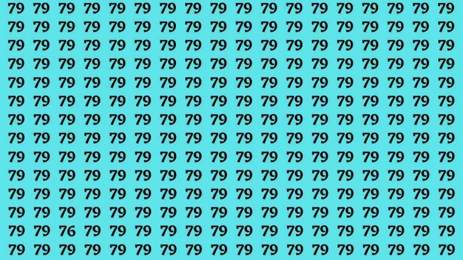 If you have Eagle Eyes Find the number 76 among 79 in 12 Secs | Observation Brain Test