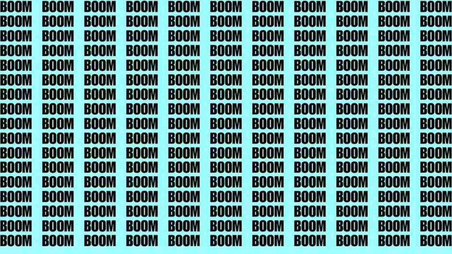 If you have Hawk Eyes Find the Word Room Among Boom in 15 Secs | Observation Brain Test