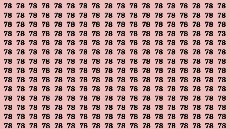 If you have Sharp Eyes Find the Number 73 among 78 in 20 Secs |Observation Brain Test