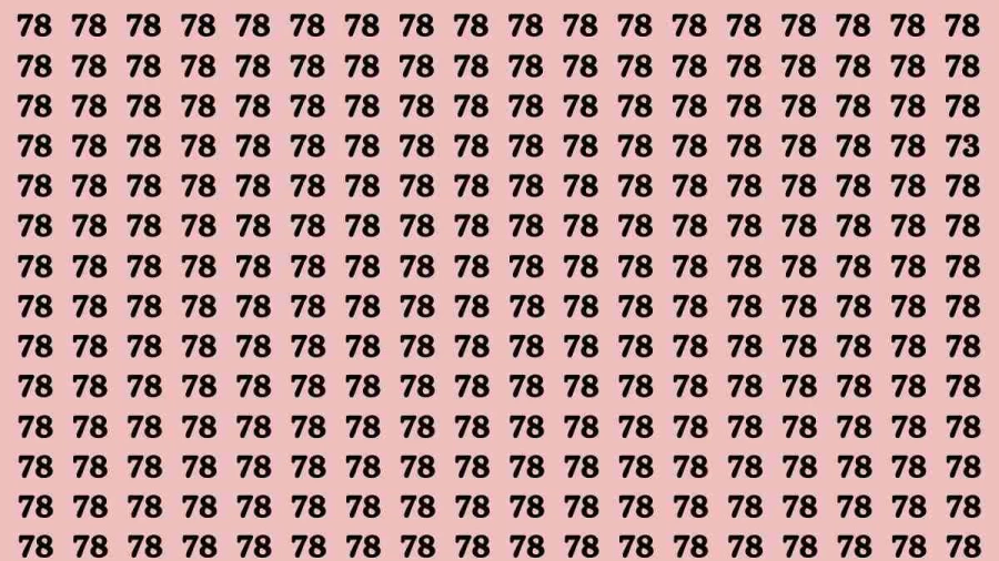 If you have Sharp Eyes Find the Number 73 among 78 in 20 Secs |Observation Brain Test