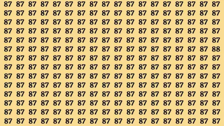 If you have Sharp Eyes Find the number 88 in 20 Secs | Observation Brain Test