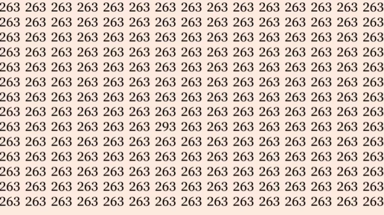 If you have Sharp Eyes find the number 293 among 292 in 10 seconds|Observation Skills Test