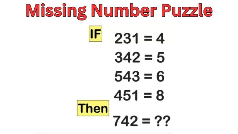 Math Problem: 231=4, 342=5, 543=6, 451=8, 742=? || Missing Number Puzzle