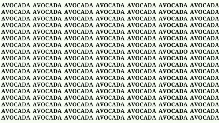 Observation Brain Test: If You Have Hawk Eyes Find Avocado in 18 Secs