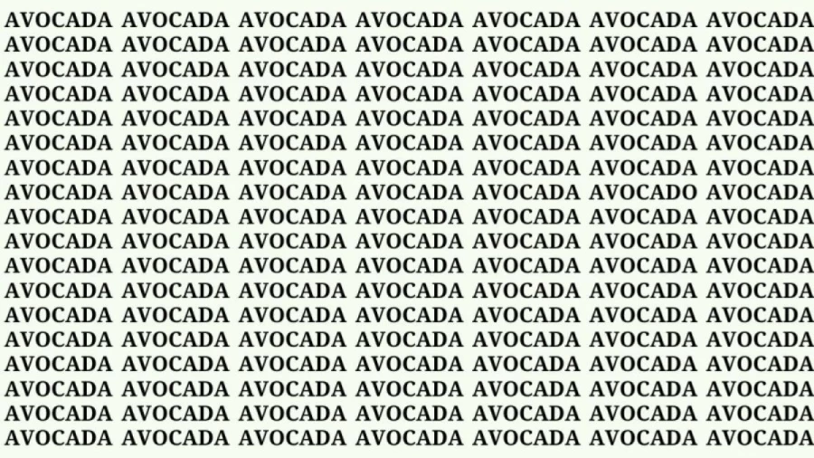 Observation Brain Test: If You Have Hawk Eyes Find Avocado in 18 Secs