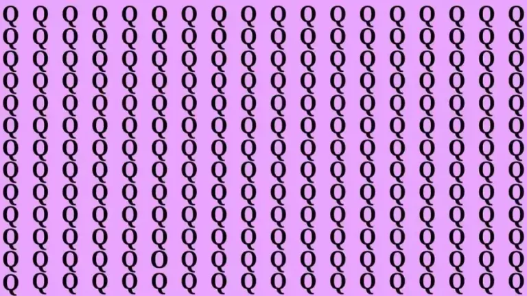 Observation Brain Test: If you have Sharp Eyes Find O among Q in 12 Secs