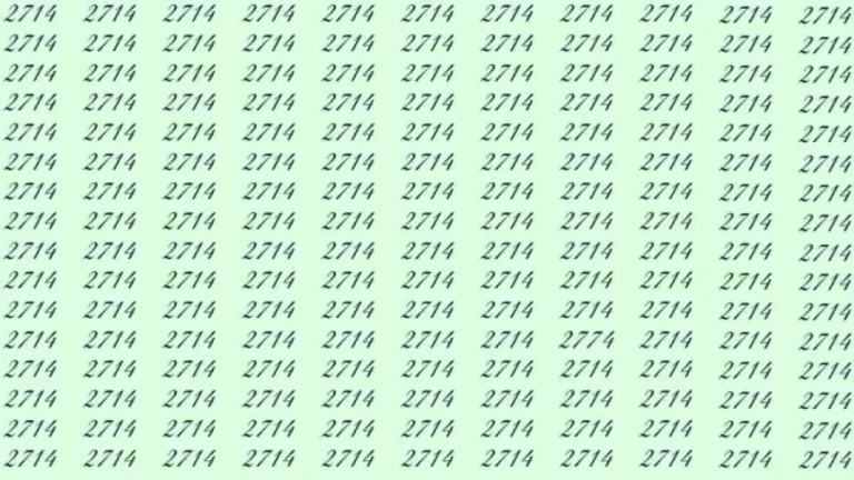 Observation Skill Test: If you have sharp eyes find 2774 among 2714 in 8 Seconds?