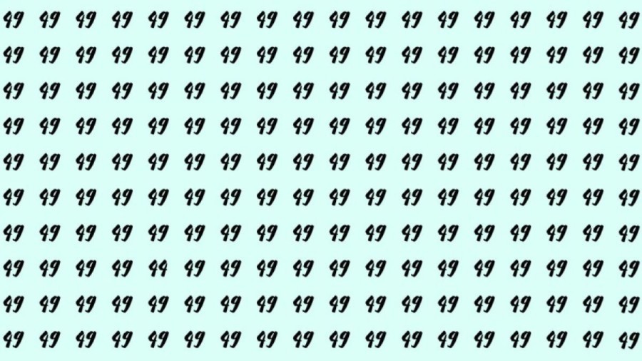 Observation Skills Test: Can you find the number 44 among 49 in 10 seconds?