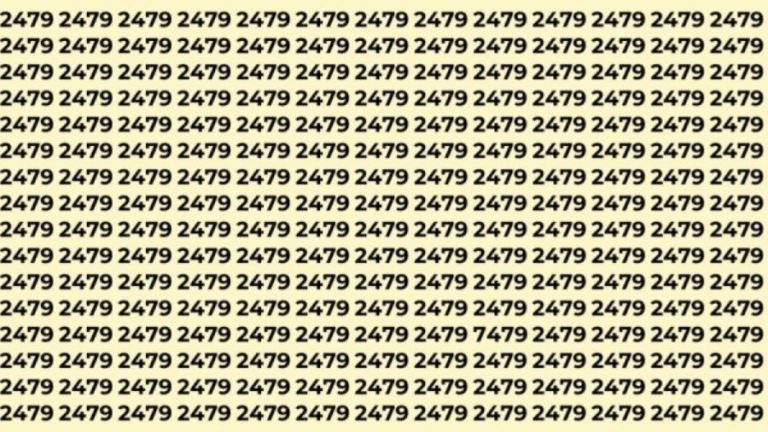 Observation Skills Test: Can you find the number 7479 among 2479 in 12 seconds?