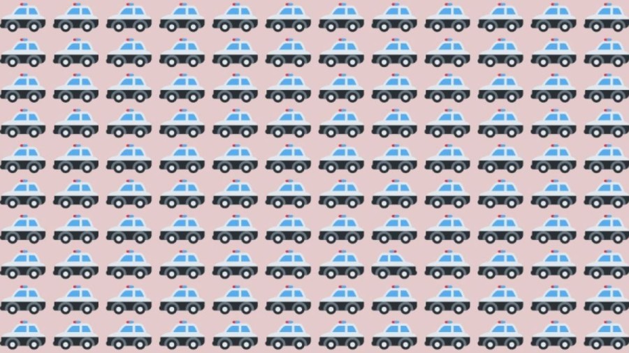 Observation Skills Test: Can you spot which Police Car is different in 10 seconds?