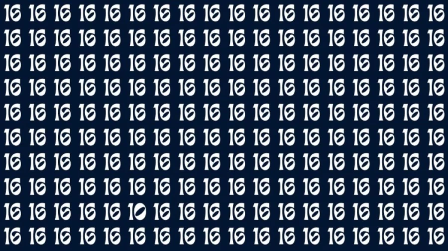 Observation Skills Test : If you have Eagle Eyes Find the number 10 among 16 in 10 Secs