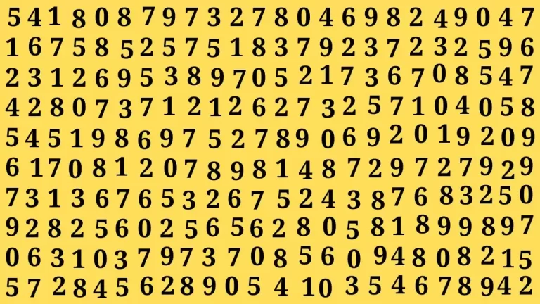 Only Extra Sharp Eyes Can Find the Number 8255 in 15 Secs