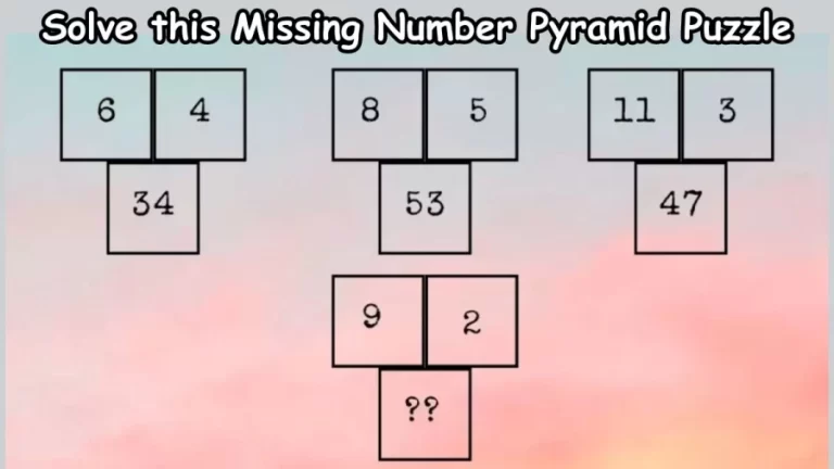 Only the Smartest Can Solve this Missing Number Pyramid Puzzle – Brain Teaser