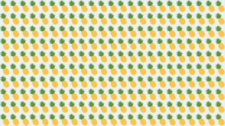 Optical Illusion Brain Test: Can you find the Odd Pineapple within 12 Seconds?