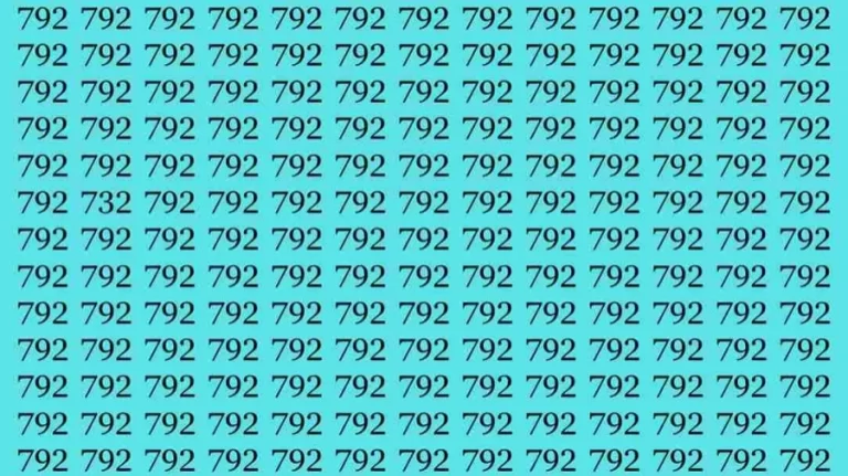 Optical Illusion Challenge: Only 2% people will find the number 793 among 792 in 8 Seconds