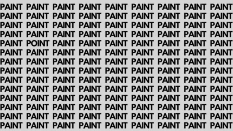 Optical Illusion: If you have Keen Eyes Find Point among Paint in 15 Secs