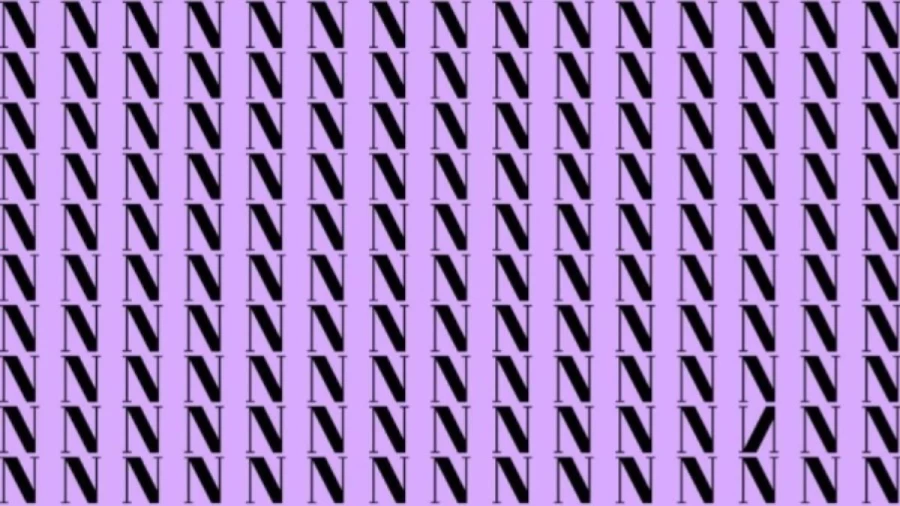 Optical Illusion: If you have Sharp Eyes find the Inverted N in the picture within 15 Secs