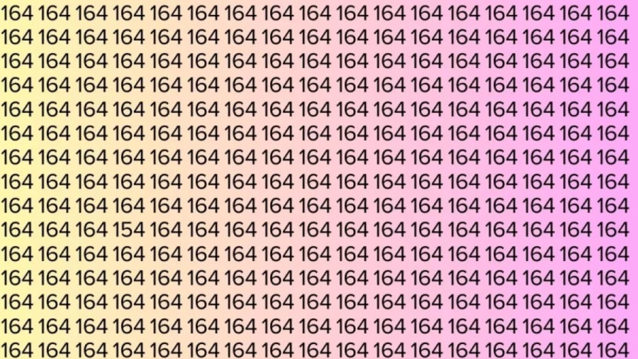 Optical Illusion: If you have eagle eyes find 154 among 164 in 8 Seconds?