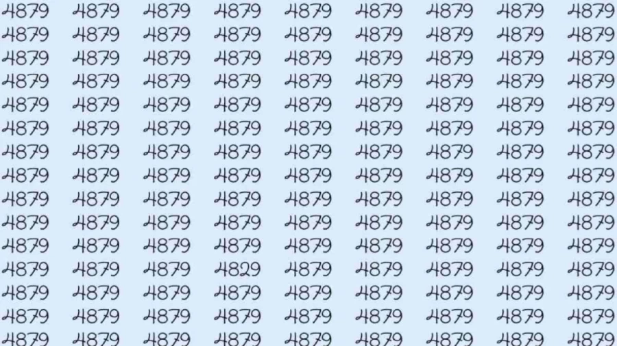 Optical Illusion: If you have eagle eyes find 4829 among 4879 in 5 Seconds?