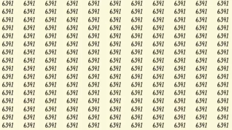 Optical Illusion: If you have eagle eyes find 6341 among 6391 in 5 Seconds?