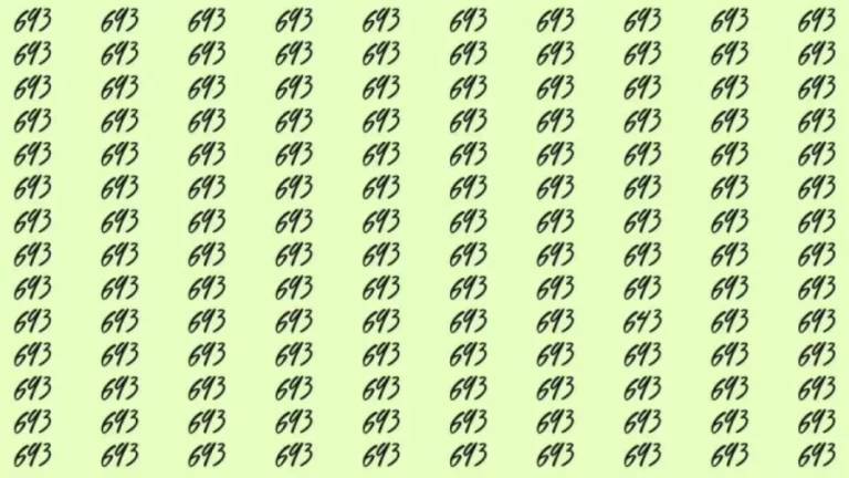 Optical Illusion: If you have eagle eyes find 643 among 693 in 5 Seconds?