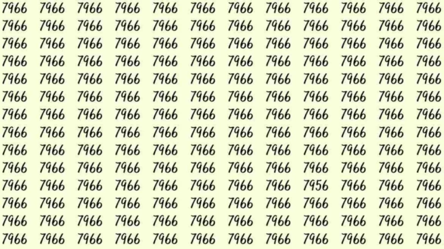 Optical Illusion: If you have eagle eyes find 7956 among 7966 in 6 Seconds?