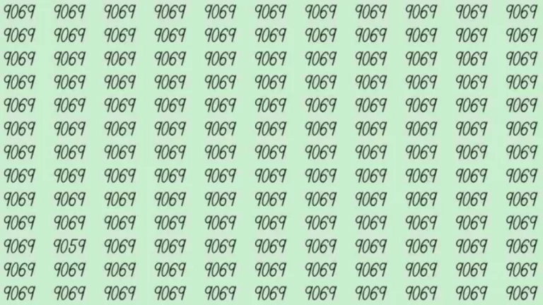 Optical Illusion: If you have hawk eyes find 9059 among 9069 in 10 Seconds?