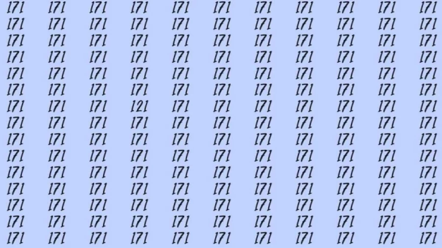 Optical Illusion: If you have sharp eyes find 121 among 171 in 10 Seconds?