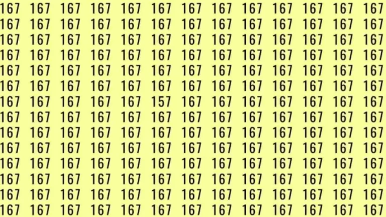 Optical Illusion: If you have sharp eyes find 157 among 167 in 5 Seconds?