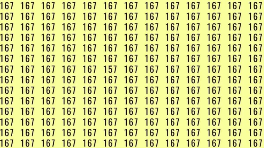 Optical Illusion: If you have sharp eyes find 157 among 167 in 5 Seconds?