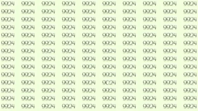 Optical Illusion: If you have sharp eyes find 9024 among 9924 in 5 Seconds?