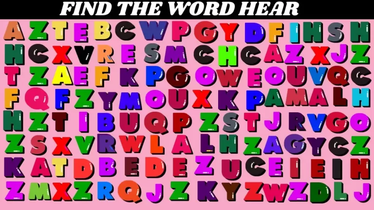 Optical Illusion Visual Test: Can you Find the Hidden Word Hear it in 12 Secs