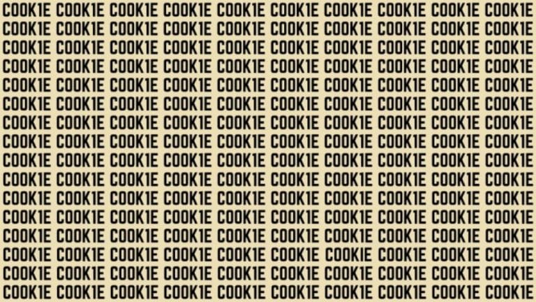 Brain Teaser: If you have Eagle Eyes find the word Cookies in 12 secs