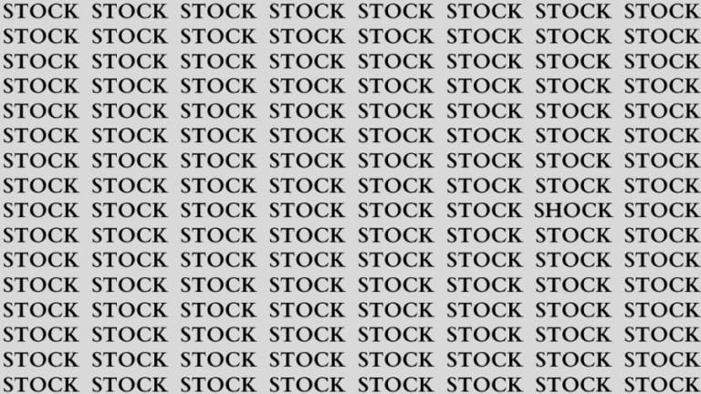 Brain Test: If You Have Eagle Eyes Find The Word Shock In 20 Secs